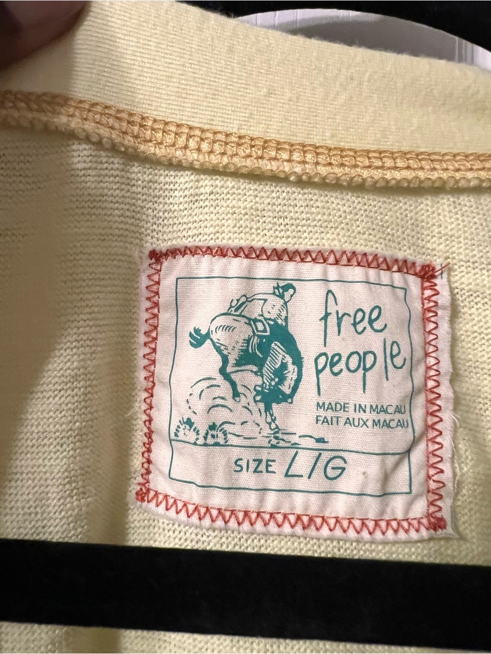 Free People Girls' Yellow Long-Sleeve Snap Henley - Picture 5 of 5